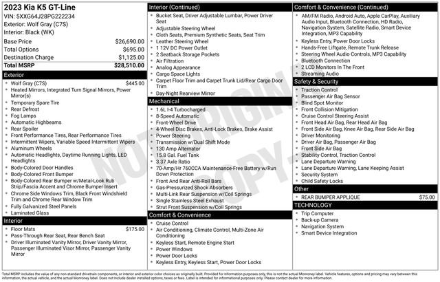 Used 2023 Kia K5 GT-Line FWD image 22