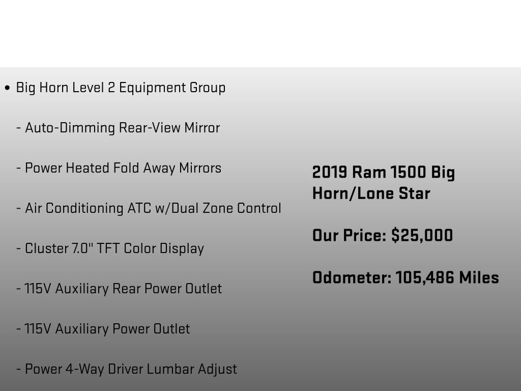 Used 2019 RAM 1500 Big Horn image 12