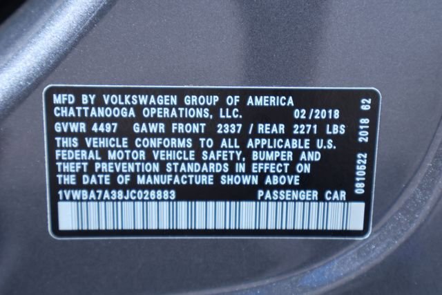Used 2018 Volkswagen Passat 2.0T SE FWD image 27