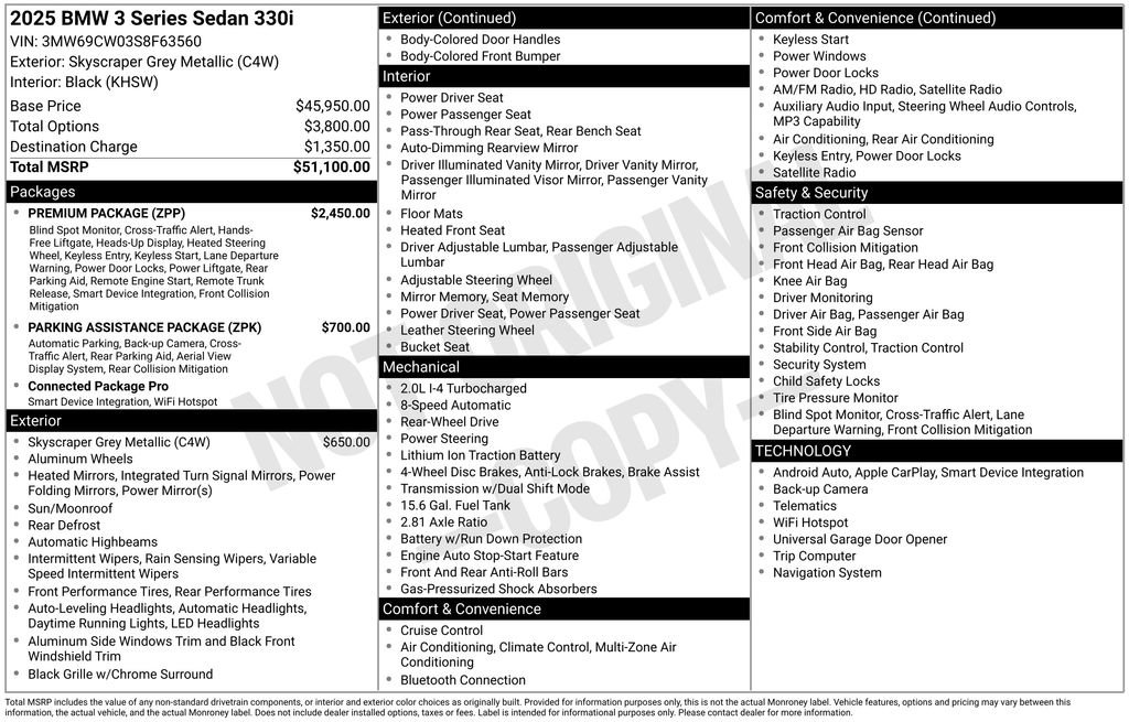 Used 2025 BMW 330i Sedan RWD image 4