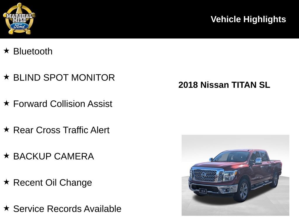 Used 2018 Nissan Titan SL w/ Chrome Package image 2