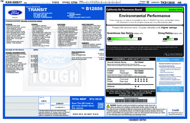 New 2026 Ford Transit 350 XLT AWD/4WD image 56