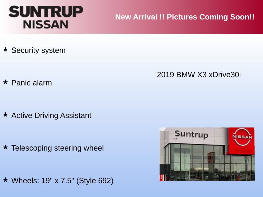 Used 2019 BMW X3 xDrive30i w/ Driving Assistance Package AWD/4WD image 4