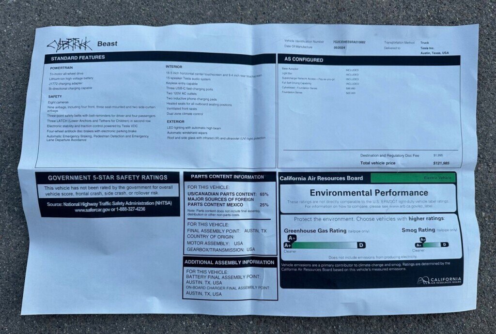 Used 2024 Tesla Cybertruck Cyberbeast image 7
