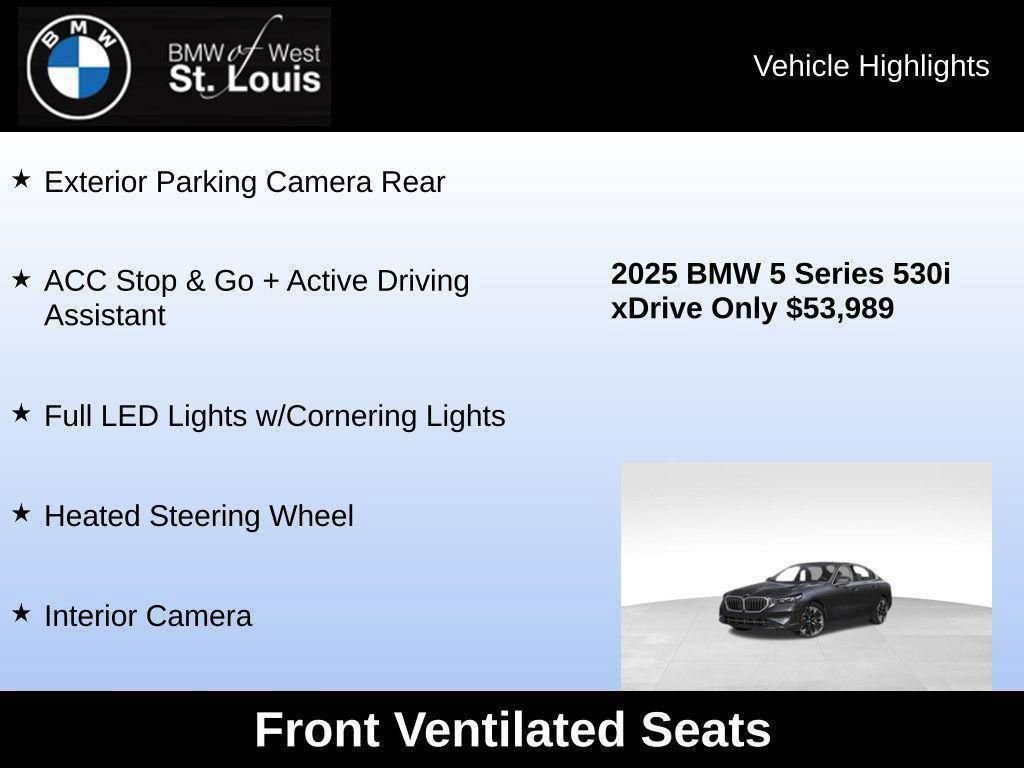 Used 2025 BMW 530i xDrive w/ Premium Package image 75