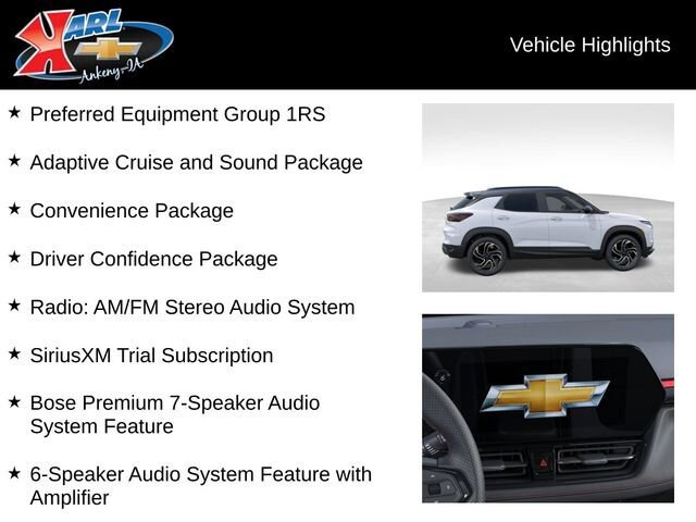 New 2026 Chevrolet TrailBlazer RS w/ Convenience Package AWD/4WD image 3