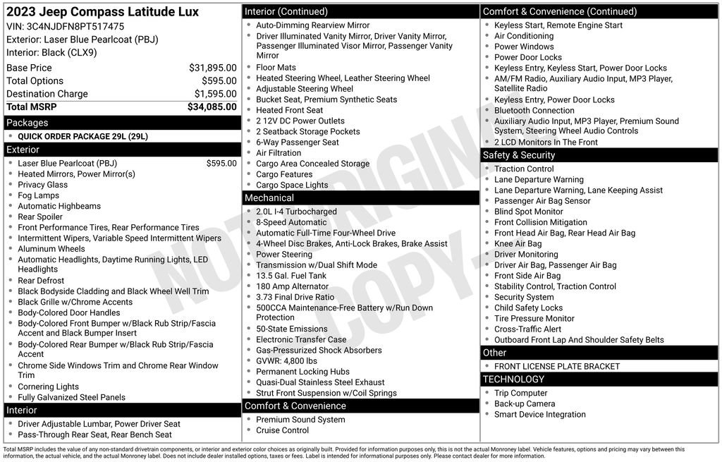Certified 2023 Jeep Compass Latitude image 41