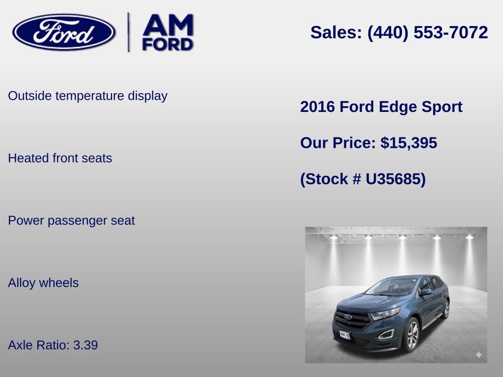 Used 2016 Ford Edge Sport AWD/4WD image 24