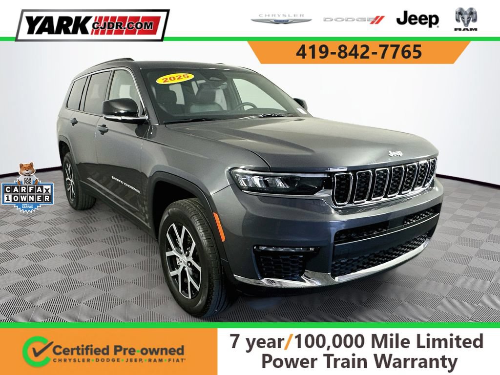 Certified 2025 Jeep Grand Cherokee L Limited AWD/4WD image 1