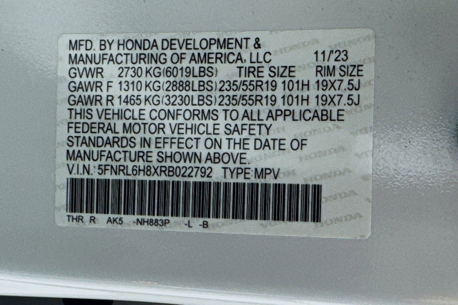 Used 2024 Honda Odyssey Touring image 26
