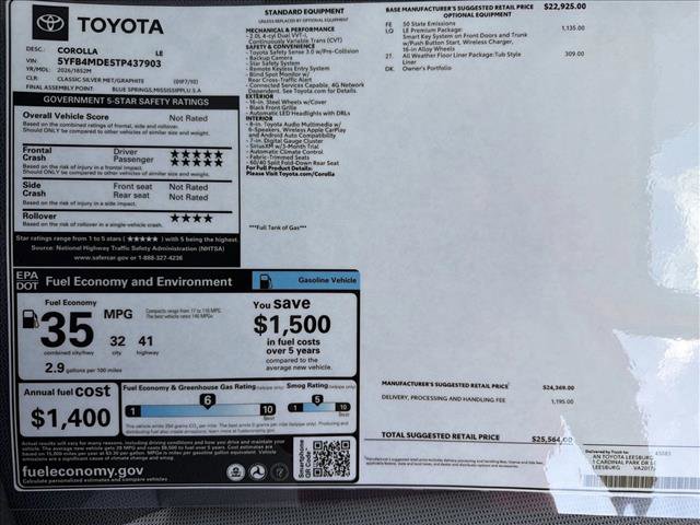 New 2026 Toyota Corolla LE image 24