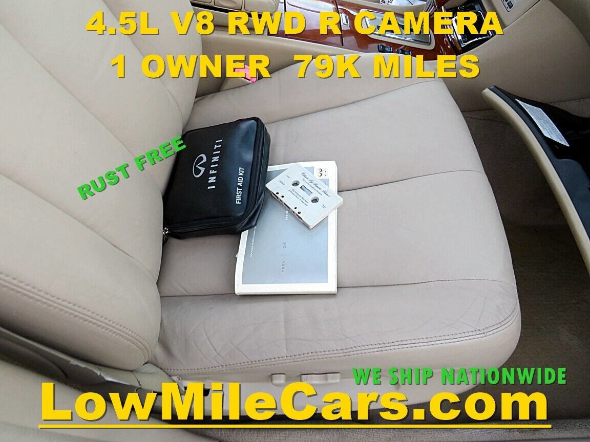 Used 2004 INFINITI Q45 Luxury RWD image 81