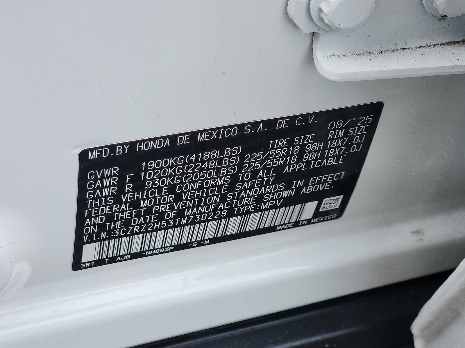Certified 2026 Honda HR-V Sport image 27