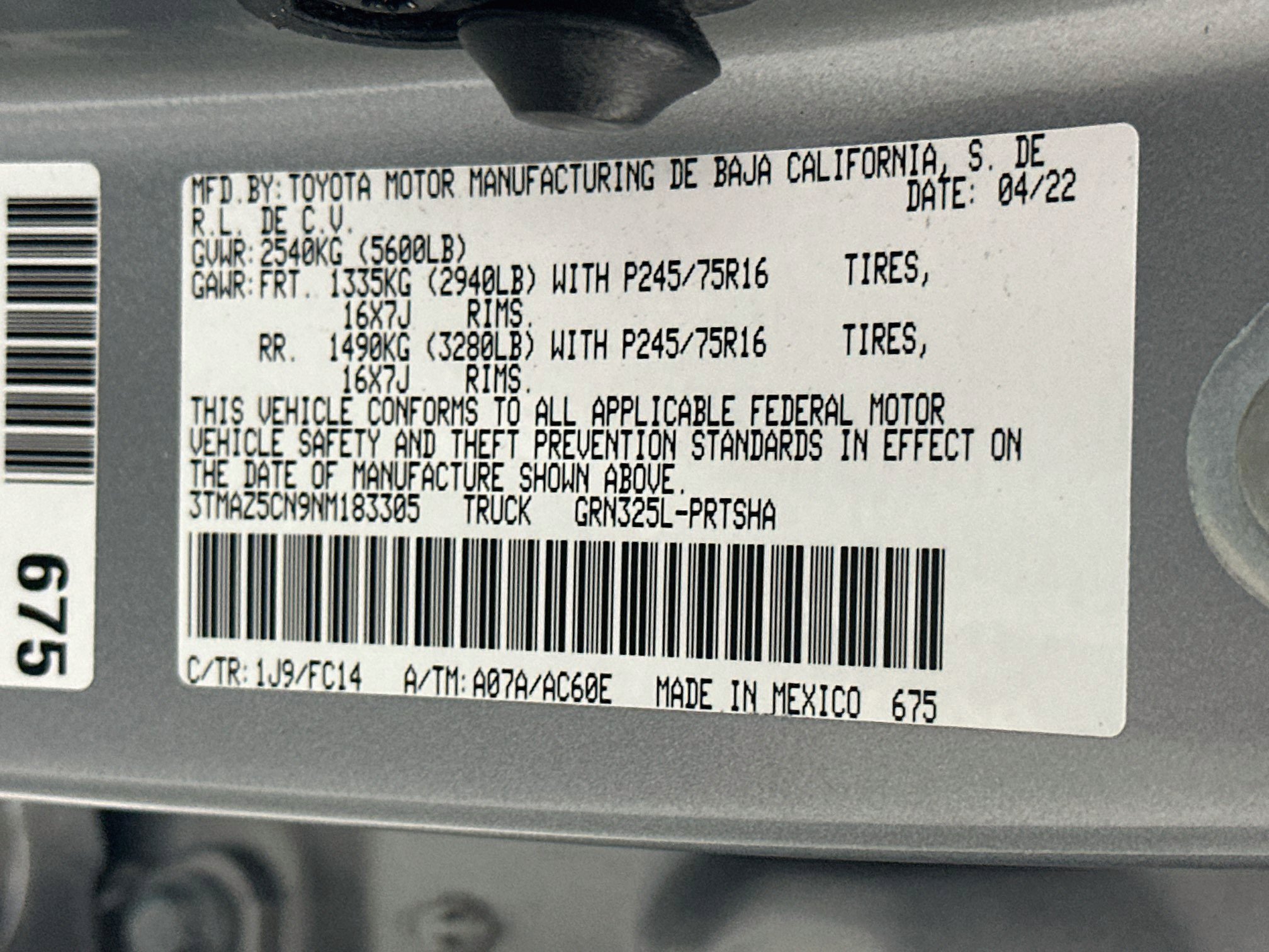 Used 2022 Toyota Tacoma SR5 w/ Technology Package RWD image 12