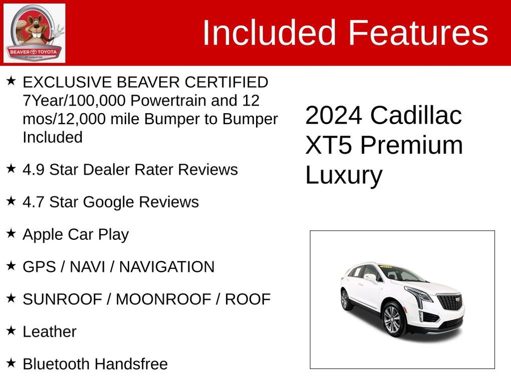 Used 2024 Cadillac XT5 Premium Luxury w/ Technology Package image 4