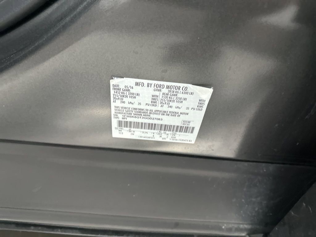 Used 2016 Ford Explorer Sport w/ Equipment Group 401A image 34