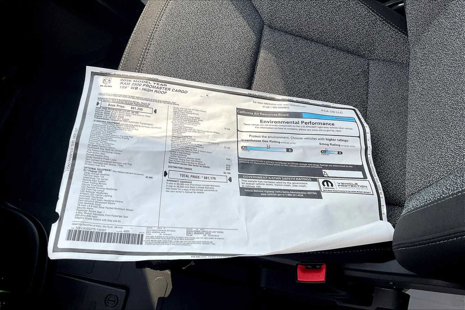 New 2026 RAM ProMaster 2500 w/ Advanced Safety Group image 18