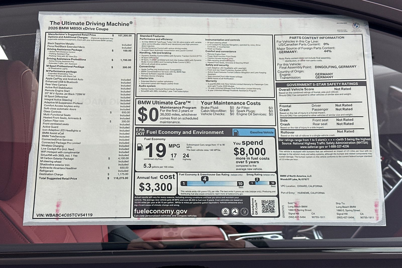 New 2026 BMW M850i xDrive Coupe w/ M Carbon Exterior Package image 28