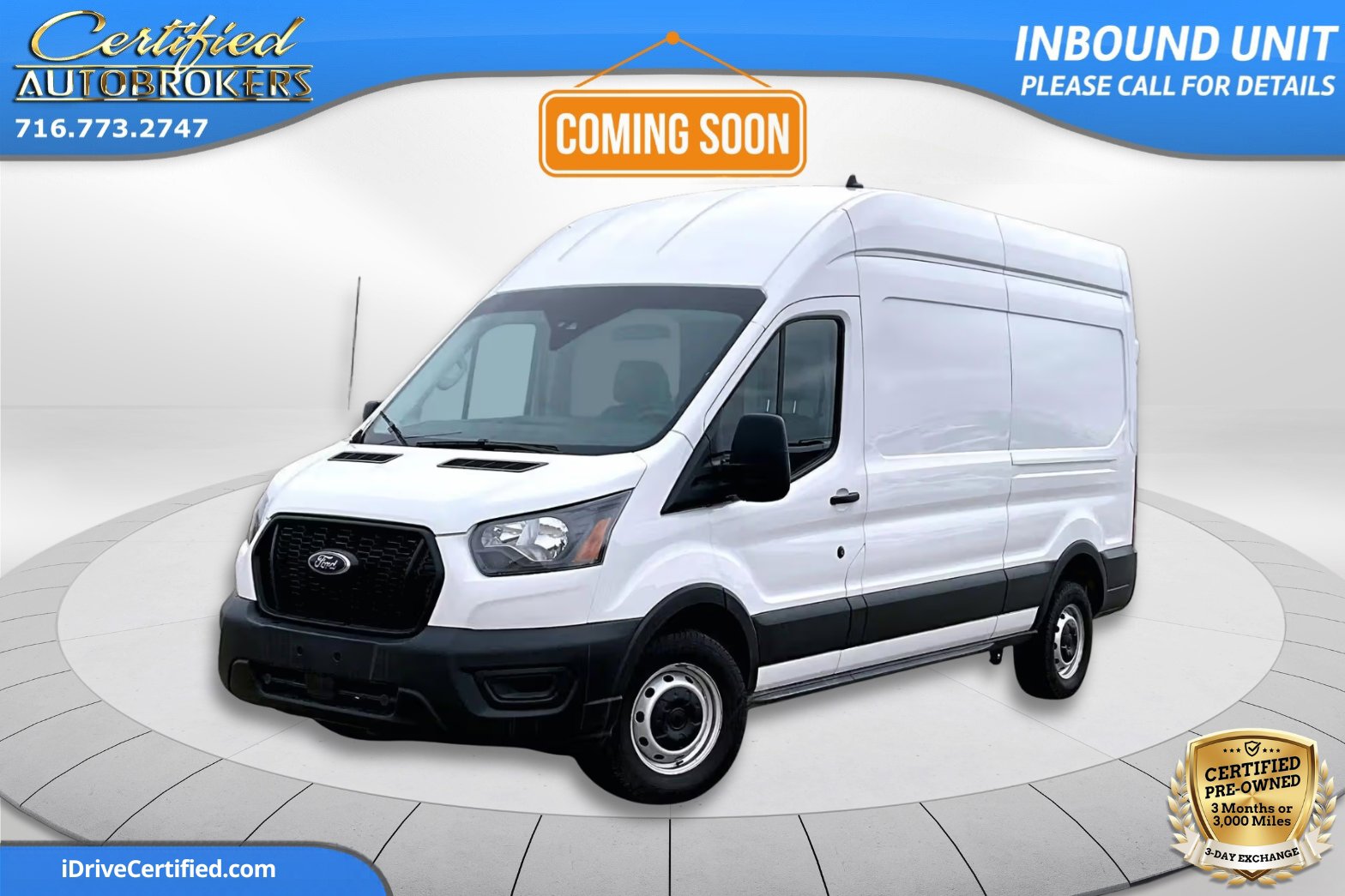 Used 2023 Ford Transit 250 148 High Roof Extended w/ Load Area Protection Package image 1
