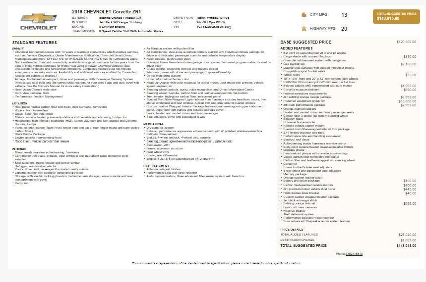 Certified 2019 Chevrolet Corvette ZR1 image 4