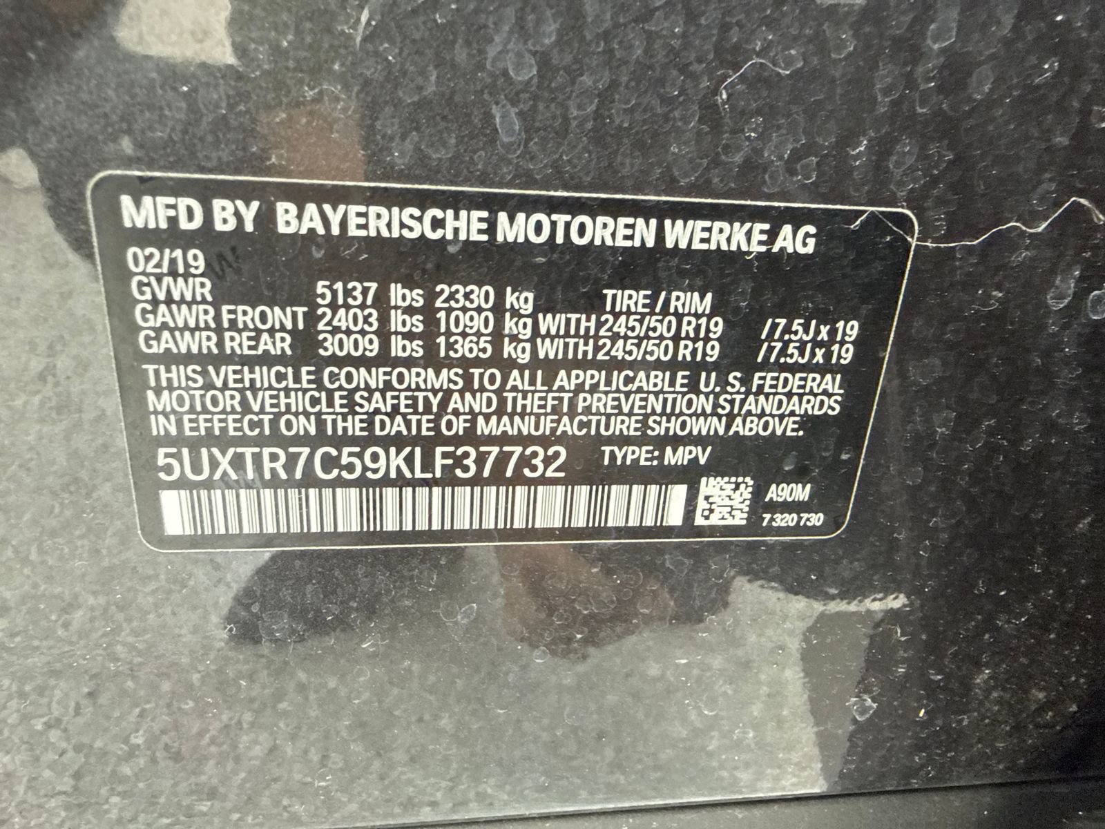 Used 2019 BMW X3 sDrive30i w/ Convenience Package RWD image 53