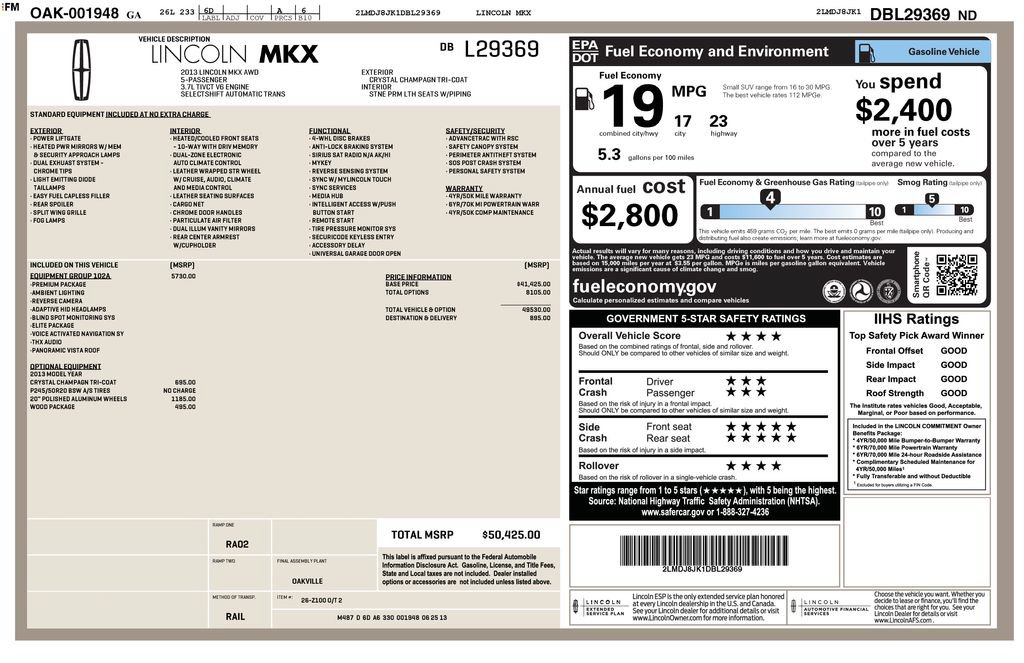 Used 2013 Lincoln MKX AWD image 7