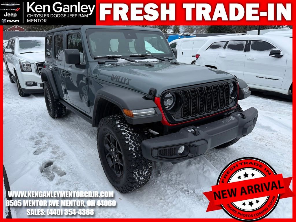 Certified 2024 Jeep Wrangler Willys