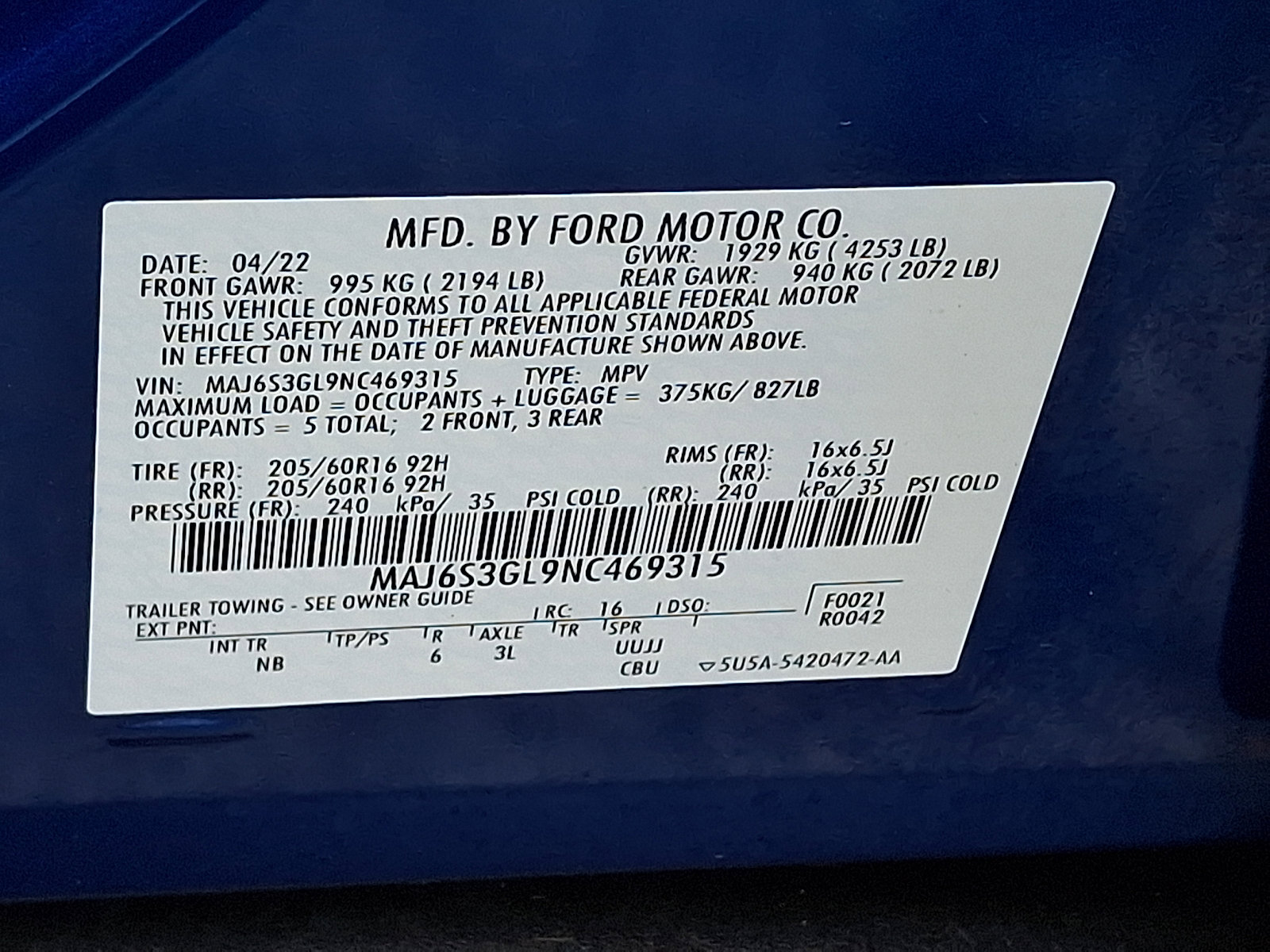 Certified 2022 Ford EcoSport SE w/ SE Convenience Package image 30