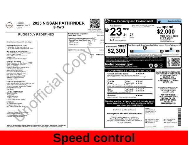 Used 2025 Nissan Pathfinder S AWD/4WD image 48