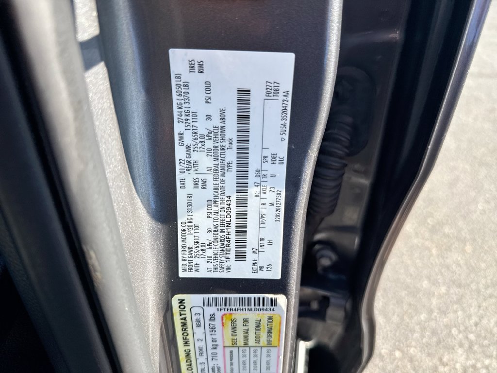 Used 2022 Ford Ranger XL w/ Equipment Group 101A High AWD/4WD image 27