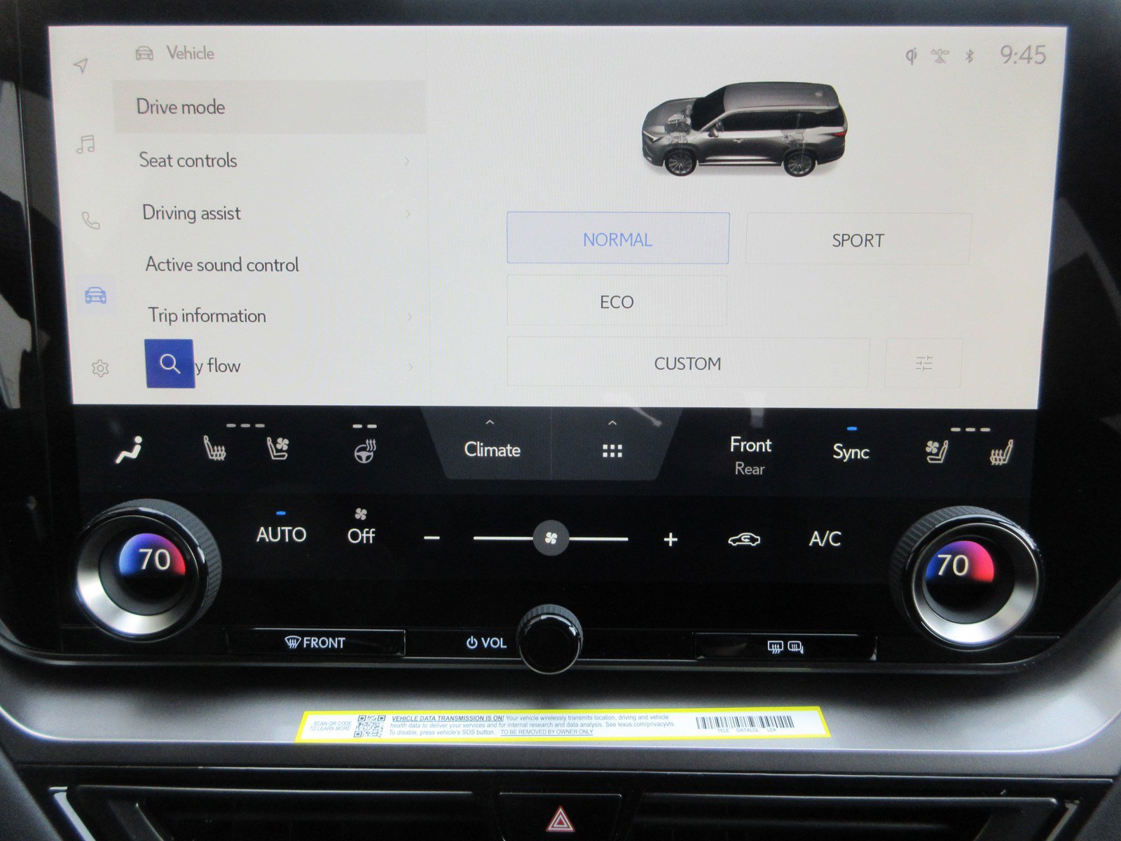 New 2025 Lexus TX 500h AWD image 40