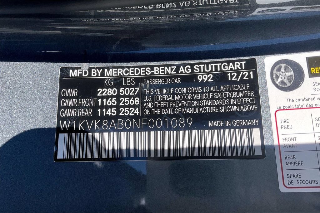 Certified 2022 Mercedes-Benz SL 55 AMG 4MATIC image 25
