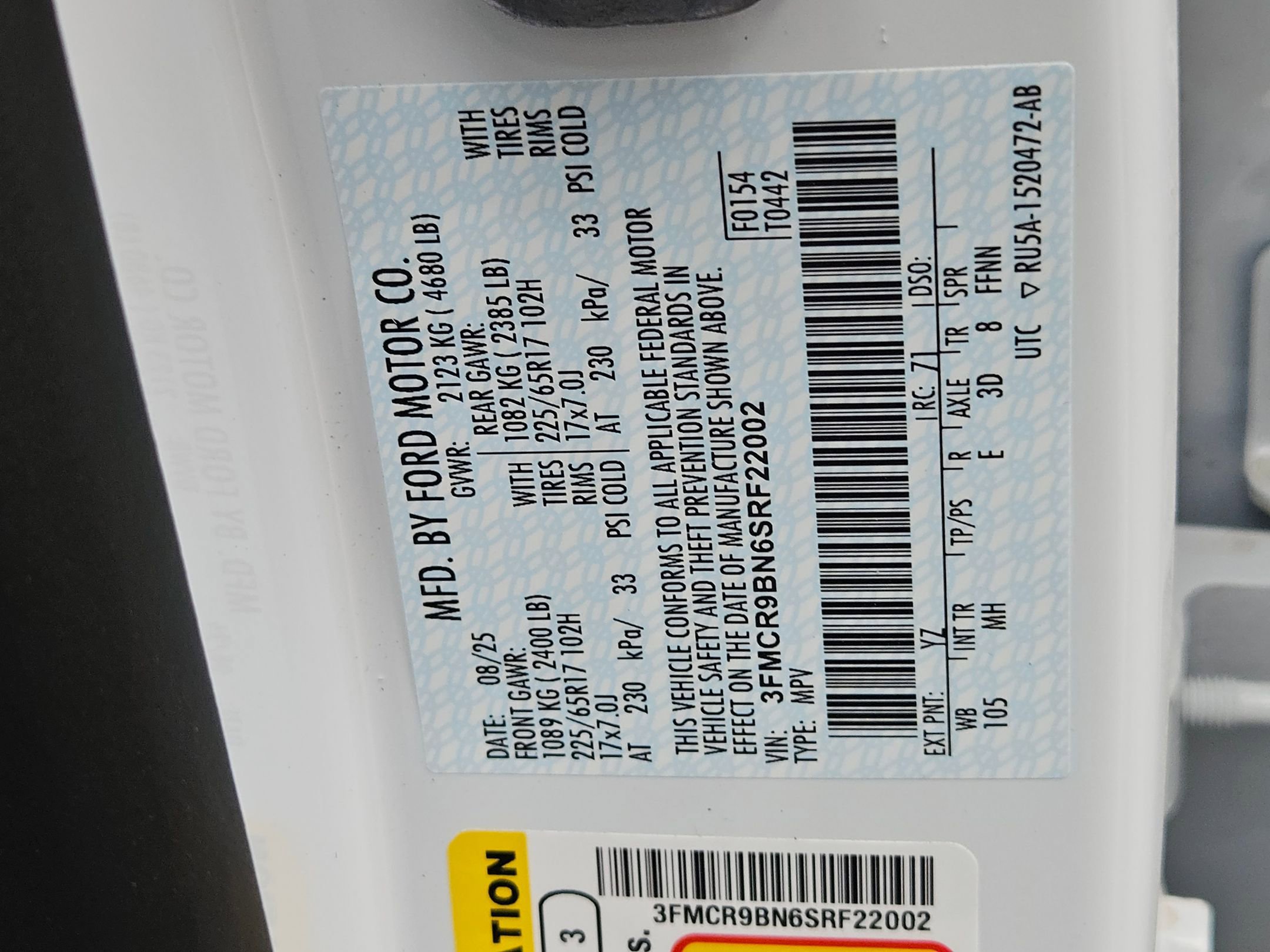 New 2025 Ford Bronco Sport Big Bend w/ Black Appearance Package image 16