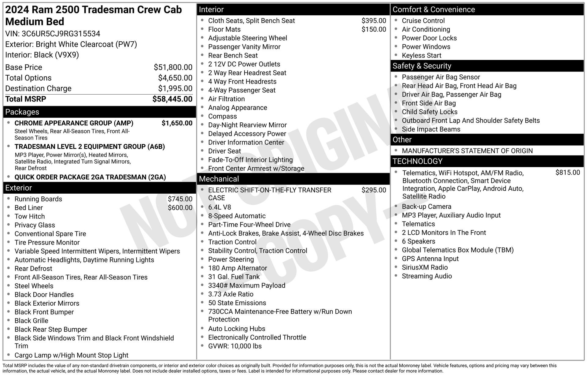 Used 2024 RAM 2500 Tradesman w/ Chrome Appearance Group AWD/4WD image 25