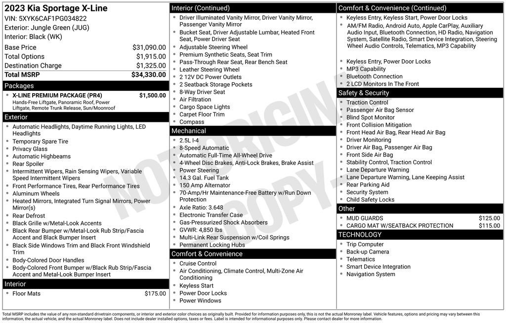 Certified 2023 Kia Sportage X-Line w/ X-Line Premium Package image 12