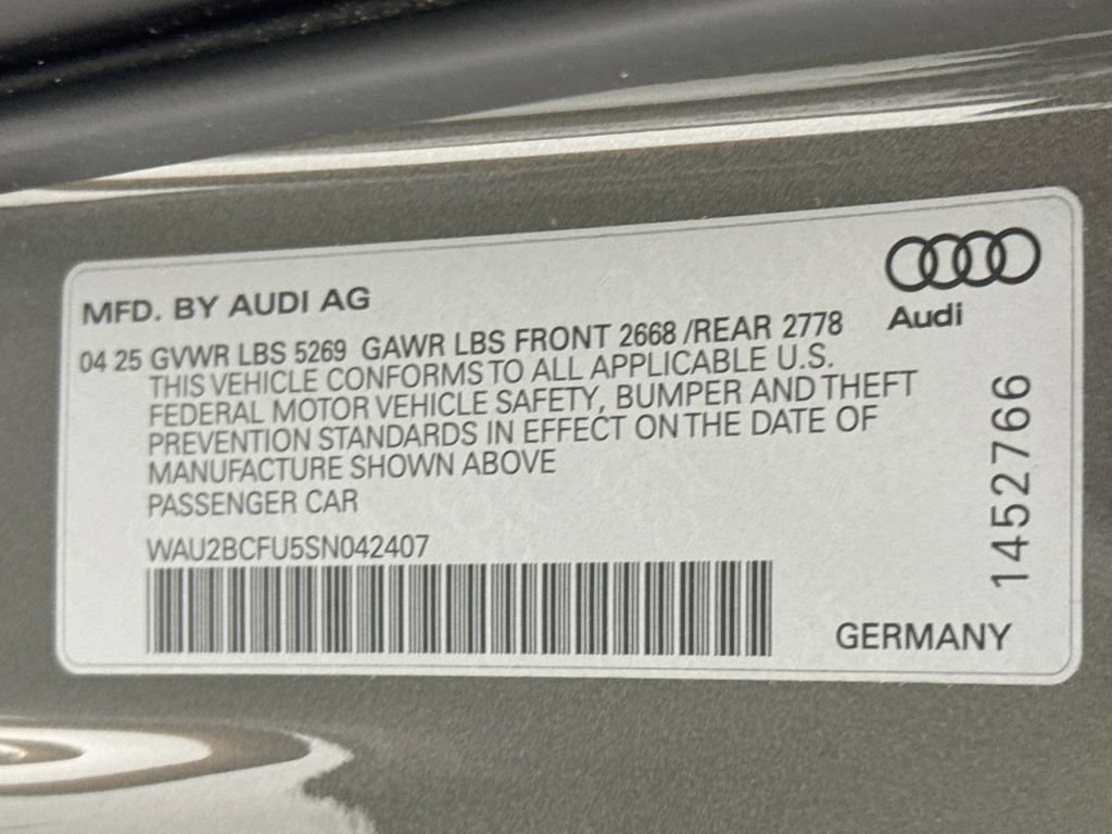 Certified 2025 Audi A5 2.0T Premium Plus w/ Premium Plus AWD/4WD image 34