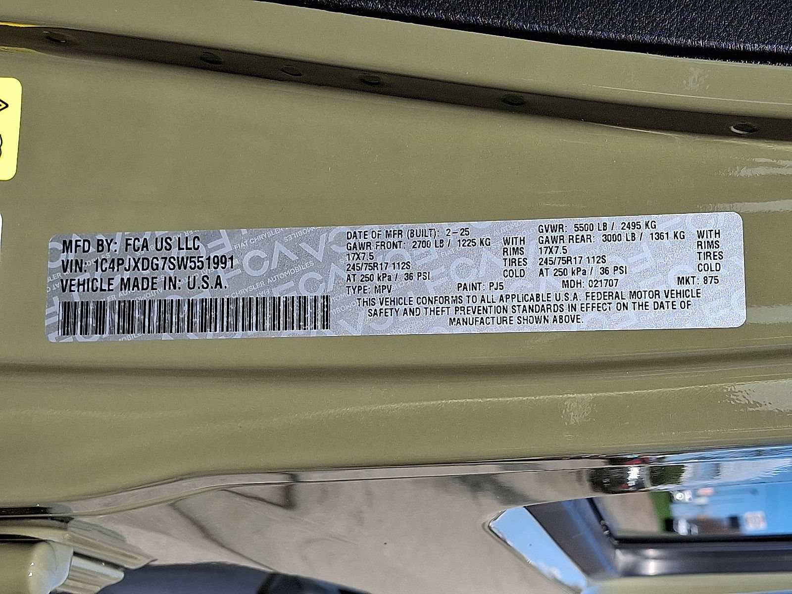 New 2025 Jeep Wrangler Unlimited Sport AWD/4WD image 11