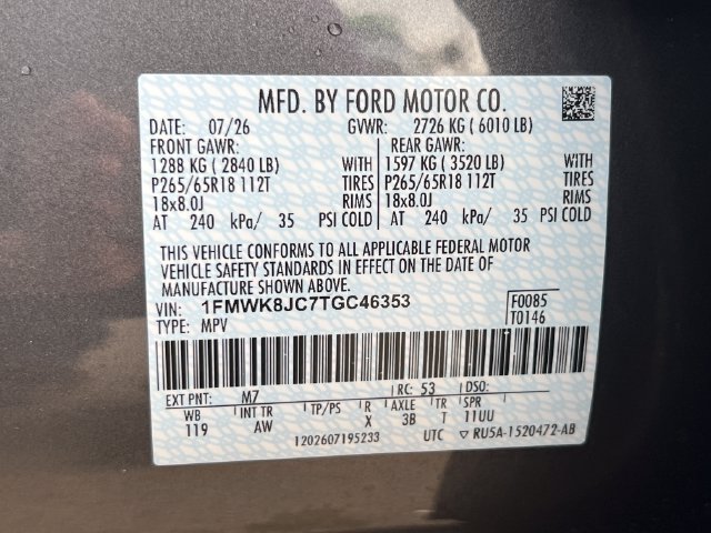 New 2026 Ford Explorer Tremor w/ Tremor Ultimate Package AWD/4WD image 18