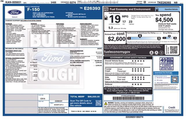 New 2026 Ford F150 XLT w/ Equipment Group 302A MID AWD/4WD image 5