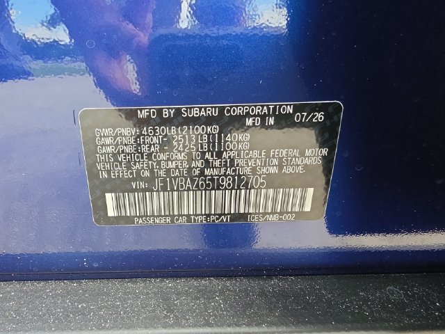 New 2026 Subaru WRX tS AWD/4WD image 27