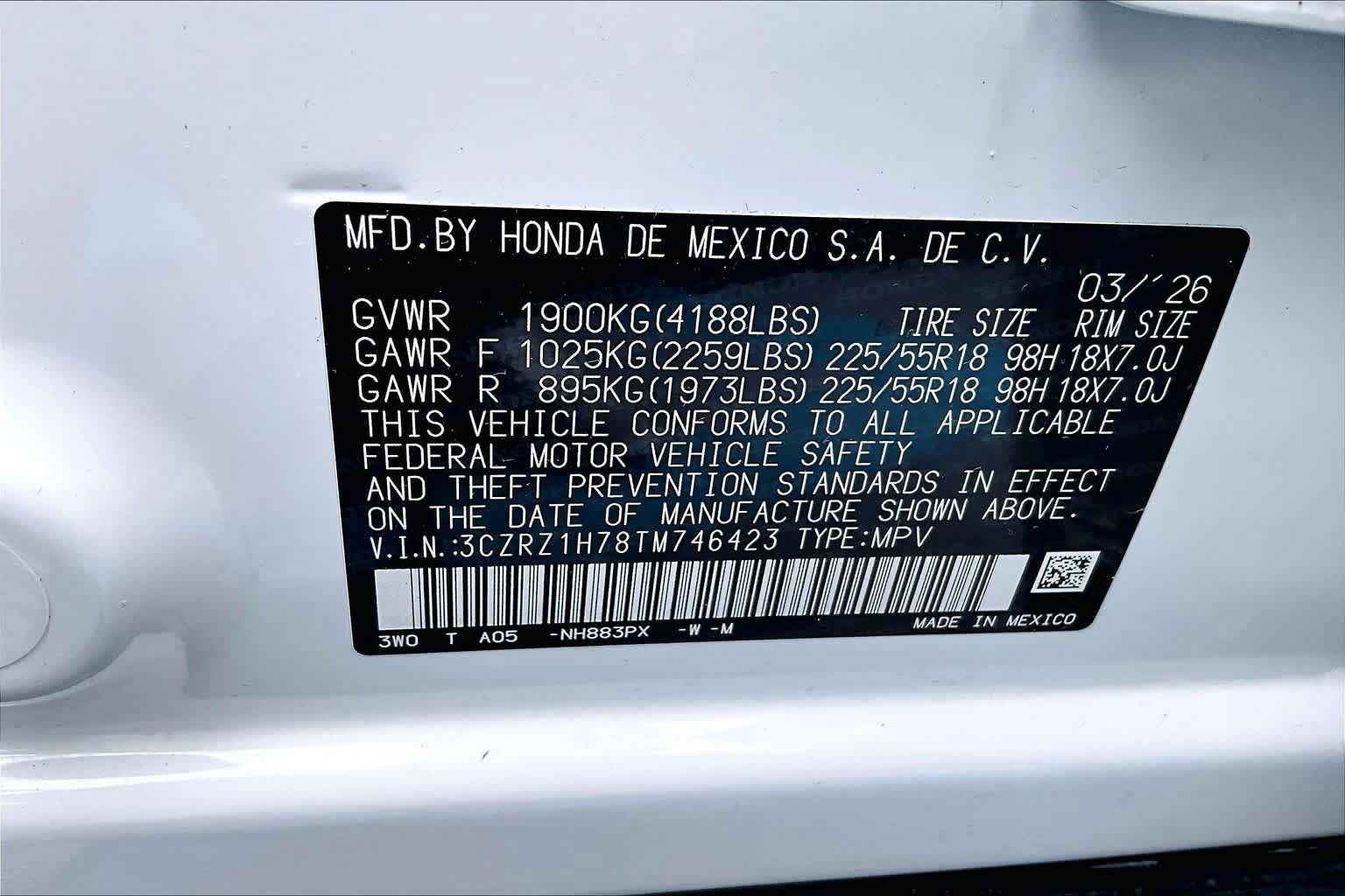 Used 2026 Honda HR-V EX-L image 33
