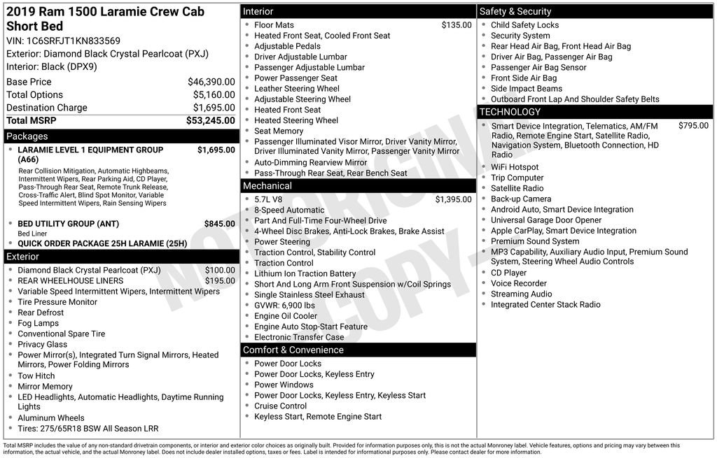 Used 2019 RAM 1500 Laramie AWD/4WD image 5