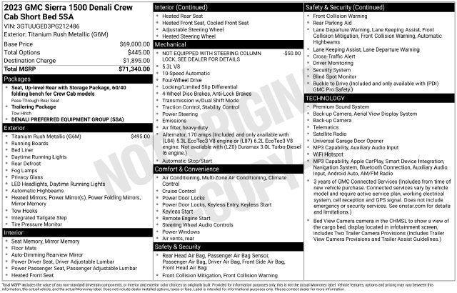 Used 2023 GMC Sierra 1500 Denali AWD/4WD image 37