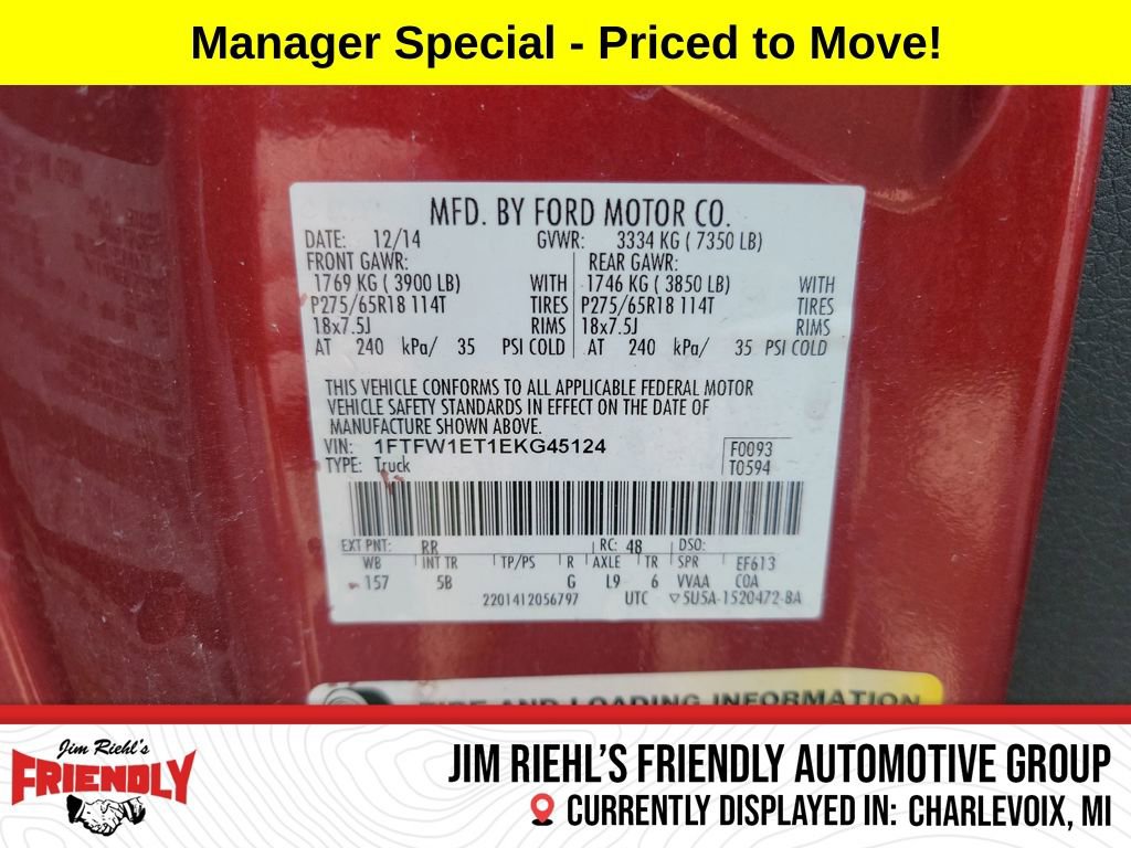 Used 2014 Ford F150 FX4 w/ Equipment Group 402A Luxury image 30