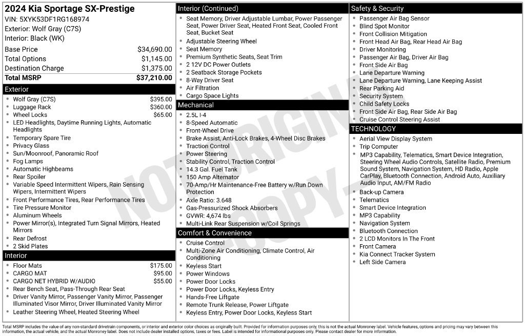 Used 2024 Kia Sportage SX FWD image 6