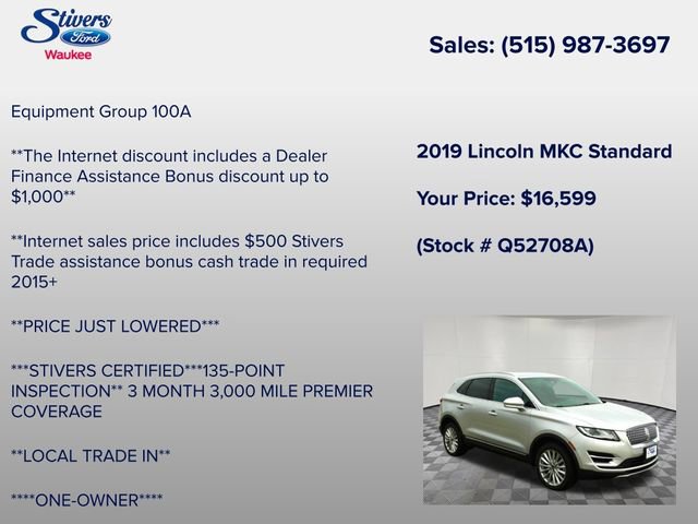 Used 2019 Lincoln MKC Premiere image 7