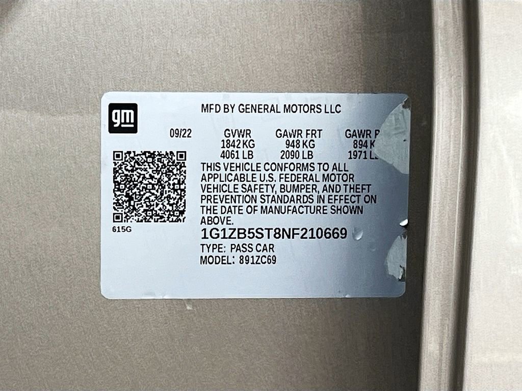 Used 2022 Chevrolet Malibu LS w/ LPO, Convenience Package 1 image 27