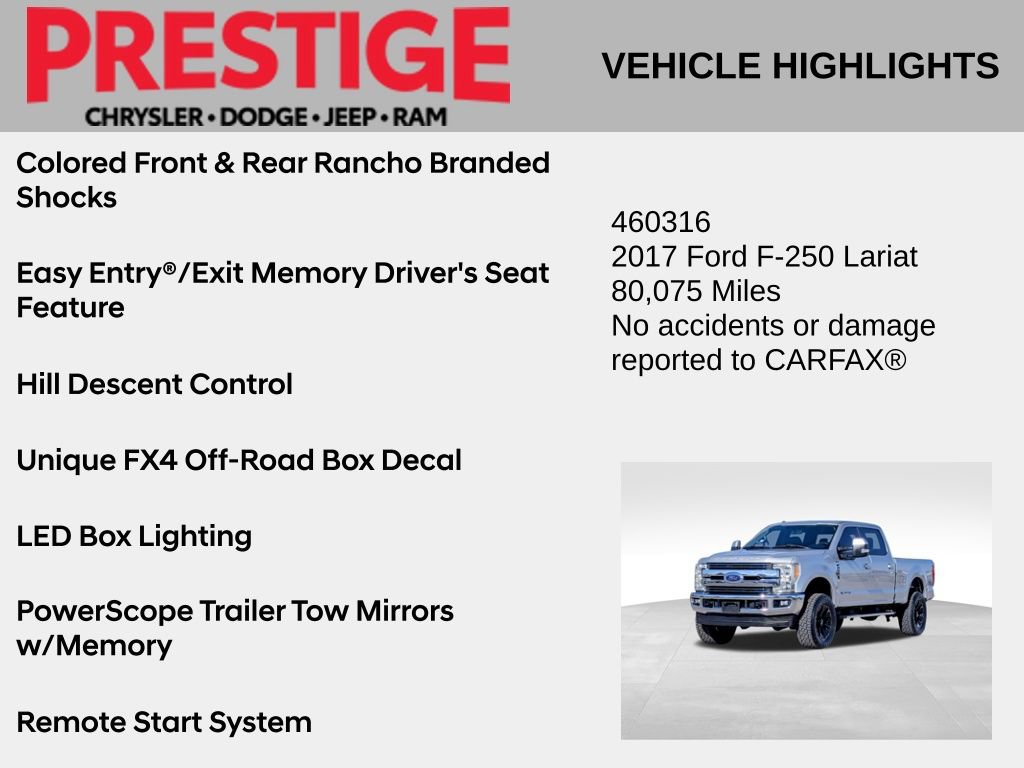 Used 2017 Ford F250 Lariat w/ Lariat Value Package AWD/4WD image 4