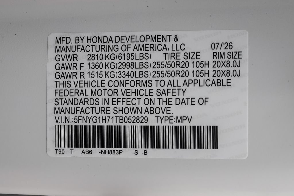 New 2026 Honda Pilot Touring image 14