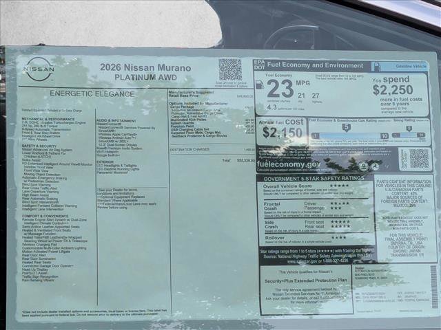 New 2026 Nissan Murano Platinum image 16